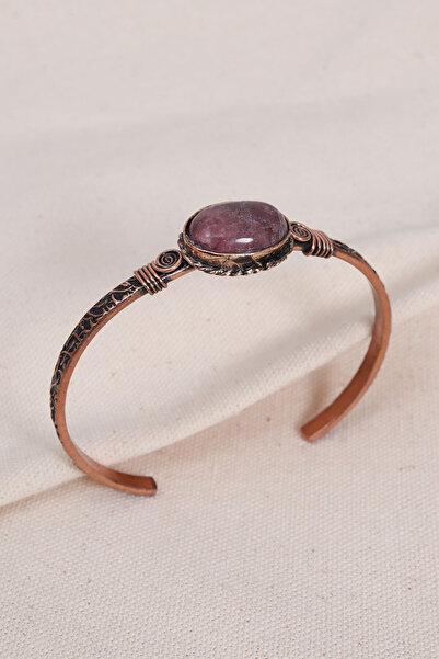 Süspüs Accessories Güneş Taşı Saf Bakır Otantik Bilezik