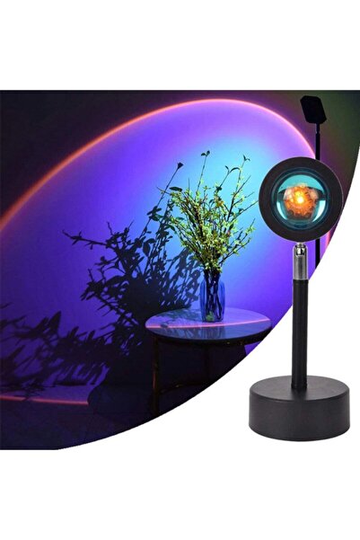 Ally Mobile Ally Günbatımı Projektör 180 Derece Dönen Usb Gece Lambası Günbat...