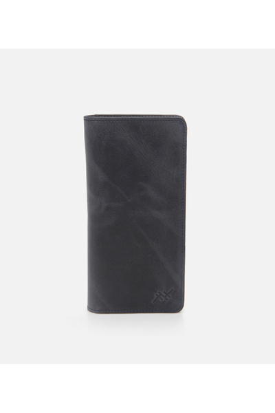 Hotiç Чоловічий шкіряний гаманець синього кольору