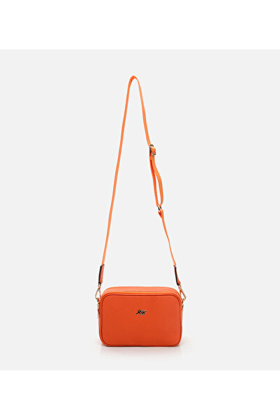 Hotiç Women's Leather Orange Mini (Crossbody) Bag