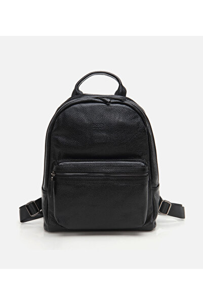 Hotiç Men's Leather Black Backpack