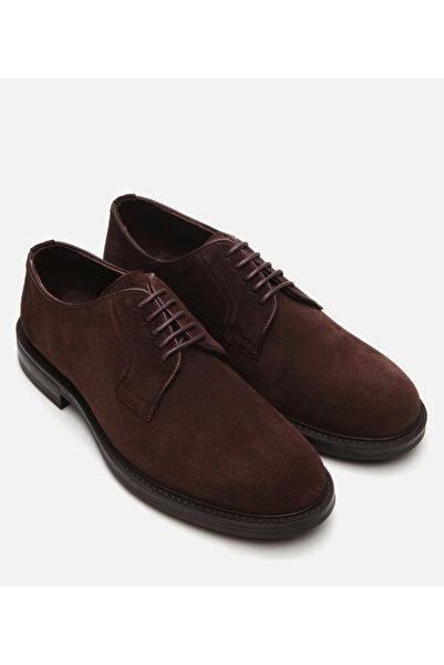Hotiç Men's Leather Brown Casual Shoes