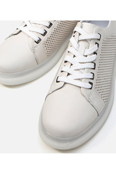 Hotiç Erkek Deri Bej Günlük Ayakkabı