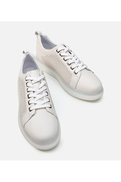 Hotiç Erkek Deri Bej Günlük Ayakkabı