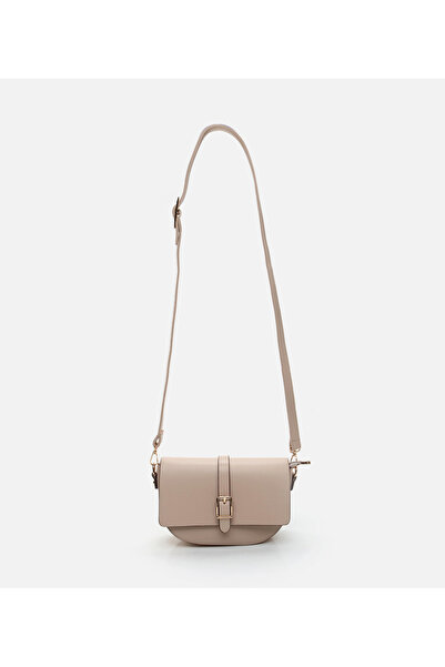 Hotiç Kadın Bej Mini (Çapraz) Çanta