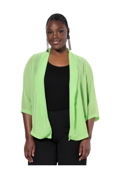 MAMAYAGA Ženska šifonska jakna veće veličine Til Lepog pada stilskog dizajna,...