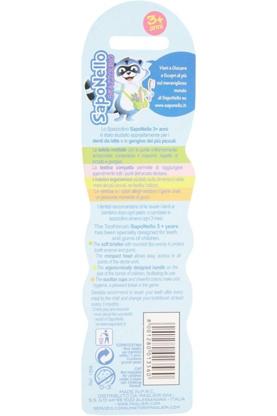 Saponello Toothbrush - 3 years+
