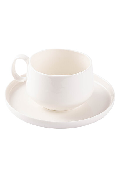 Tantitoni THIN BEYAZ PORSELEN İKİLİ FİNCAN SETİ 140ML