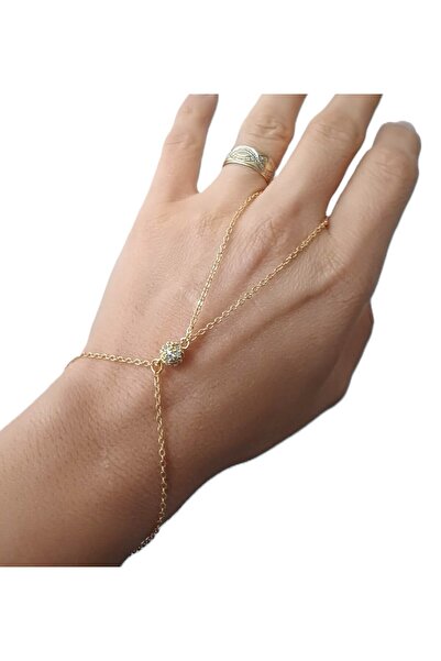 BEBİ BİJUTERİ ZİRKON TAŞLI TOPCUKLU ŞAHMERAN TOP ŞAHMERAN 14 ALTIN KAPLAMA GOLD RENK