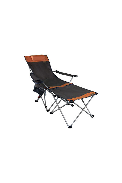 MADFOX Prowler 3 Kademeli Yatabilen Kamp Sandalyesi Brown/Orange