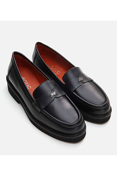 Hotiç Kadın Deri Siyah Loafer
