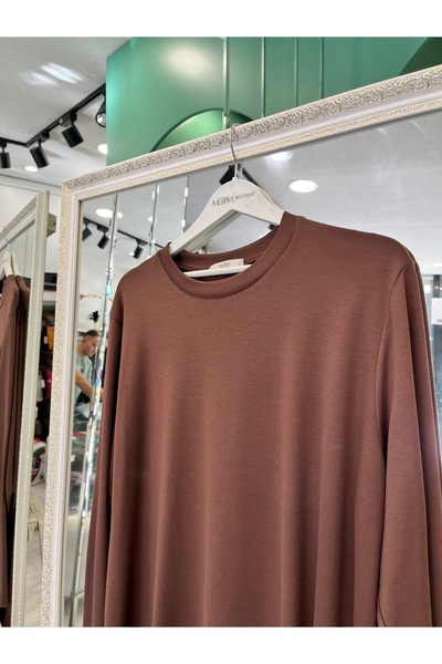 MERAM BUTİK Adn Penye Tunic - Aci Brown - 3