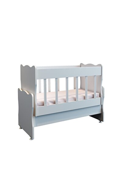 Patiko Furniture Safir Anne Yanı Sallanır Beşik 50x100 Çekmecesiz