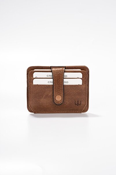 Getto Deri Vento Hakiki Deri Çıt çıtlı Kişiye Özel İsim Baskılı Cüzdan