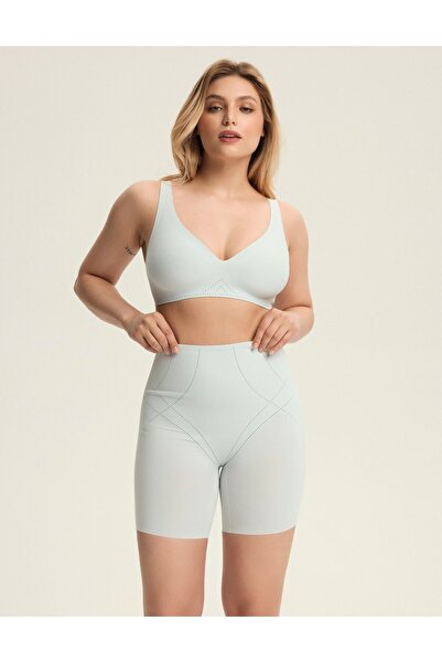 ESOTIQ Pantaloni scurți modelatori, lenjerie intimă, talie înaltă, invizibili, care slăbesc, stil motociclist | Sleeky