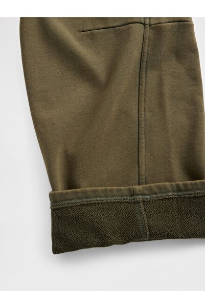 GAP Kadın Yeşil Heavyweight Fransız Havlu Kumaş Barrel Pantolon