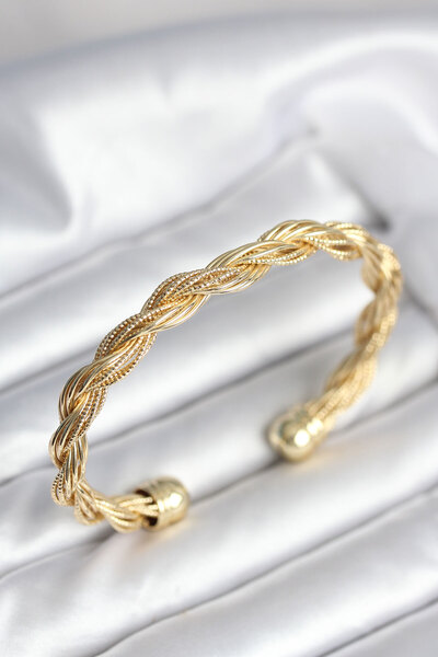 callerrons accessories سوار نسائي عتيق الطراز موديل سلسلة حلزونية باللون الذه...