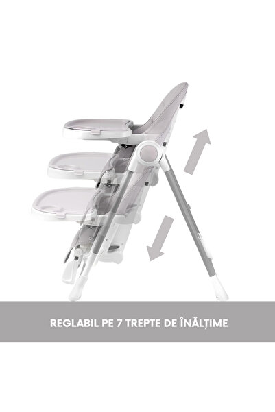 eGROW 3in1 Baby and Child High Chair eGROW® PRIME, 6-36 months, foldable, height adjustable, Gray