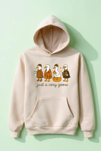 Vordevia سترة رياضية كبيرة الحجم مصنوعة من القطن المطبوع بـ 3 خيوط من Just A ...