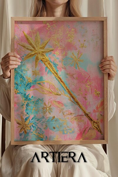 Artiera Πίνακας ξύλινης ζωγραφικής για κοριτσίστικο δωμάτιο Princess Dream σε...