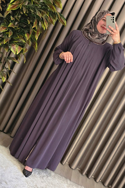 Elmas Tesettür Γυναικεία ρούχα χιτζάμπ μεγάλου μεγέθους Ινδονησιακό κρεμπέρι ρόμπα φεράζ