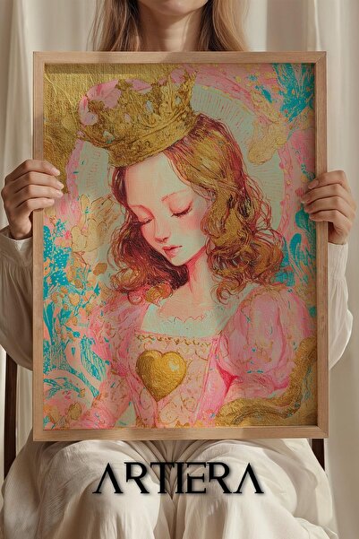 Artiera Πριγκίπισσα Όνειρο Πριγκίπισσα με χρυσό στέμμα Πορτρέτο Κοριτσίστικο ...