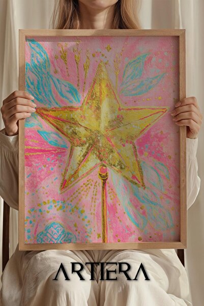 Artiera Πίνακας ξύλινης ζωγραφικής για κοριτσίστικο δωμάτιο Princess Dream σε...