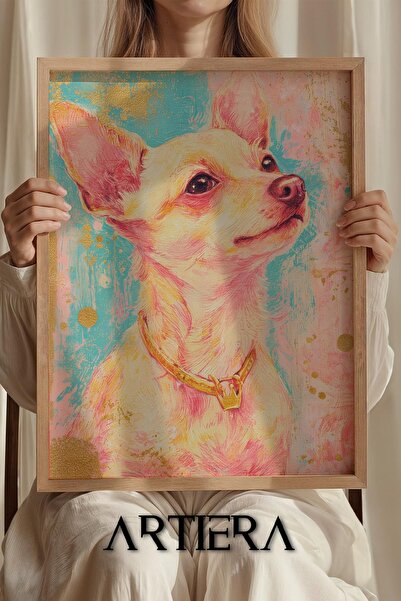 Artiera Ξύλινος πίνακας διακόσμησης δωματίου για κορίτσια με χρυσό κολιέ Prin...