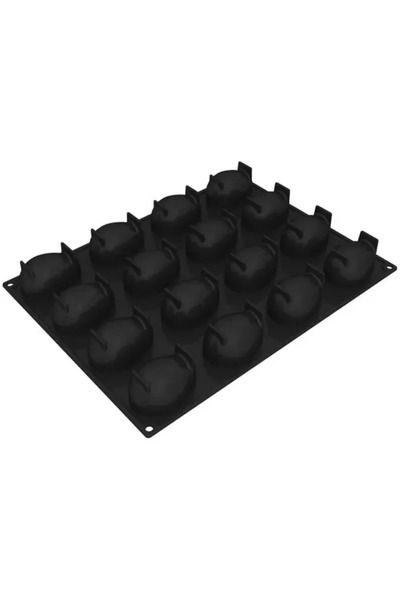 Pavoni Forma din silicon 3D pentru monoportii, Mono Quenelle, 16 cavitati, 40...