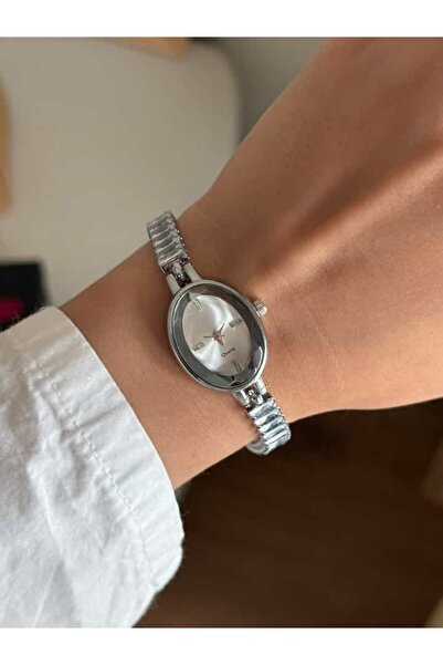 RoseandRoses Mansel Baget Su Yolu Kordon Kadın Kol Saati Gümüş Gümüş