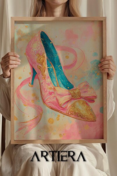 Artiera Πριγκίπισσα Όνειρο Ροζ Ψηλοτάκουνα Παπούτσια Κοριτσίστικο Δωμάτιο Ξύλ...