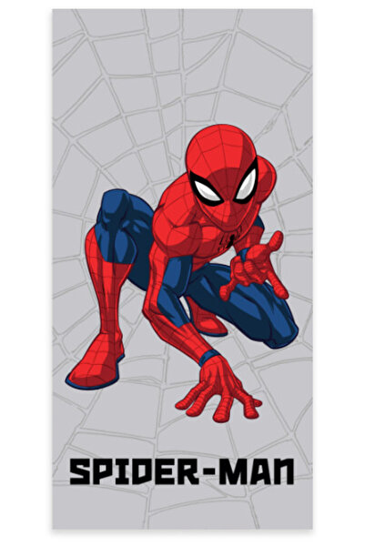 SPIDERMAN Spiderman Grey Web bath towels, beach towels 60x120cm
