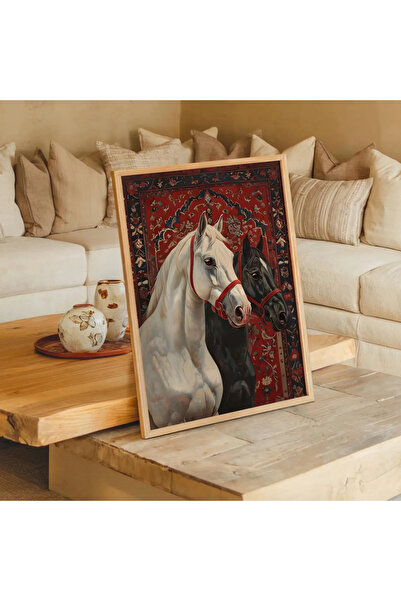 Esci Design Wooden Framed Ethnic Pattern Painting - Modern Ethnic Pattern - Vintage Painting - Ethnic1001 Series - Wall Art