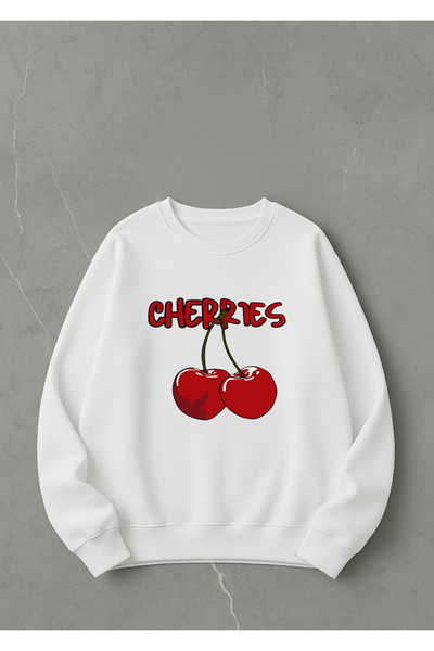 LORVEX Υπερμεγέθης Unisex Βαμβακερό Φούτερ με λαιμόκοψη Crew Neck – Εκτύπωση ...