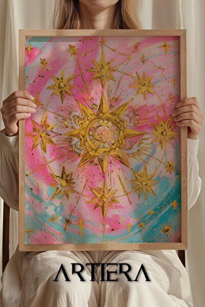 Artiera Princess Dream Star Badge Girl's Room Wooden Painting