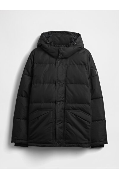 GAP Erkek Siyah ColdControl Max Relaxed Heavyweight Puffer Şişme Mont