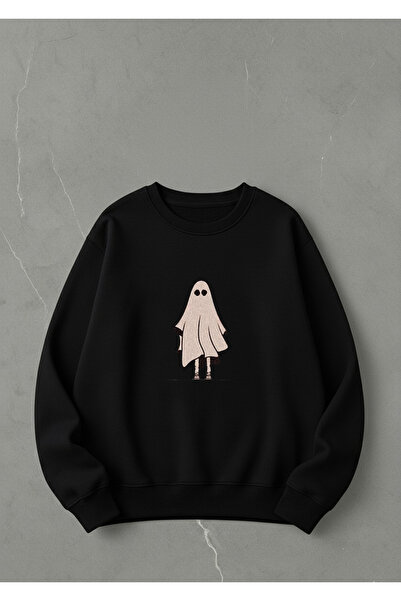 LORVEX Υπερμεγέθης Unisex Βαμβακερό Φούτερ με λαιμόκοψη Crew Neck – Σχέδιο HA...