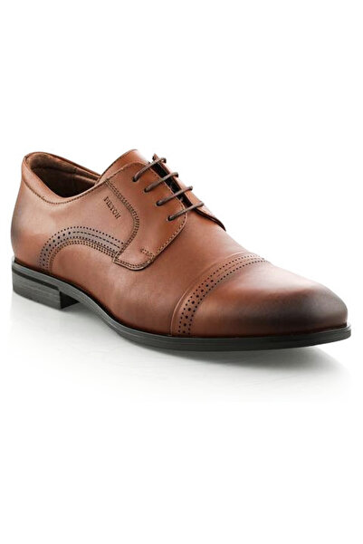 Cyclop Men's elegant shoes Light brown pedestrian (natural leather)