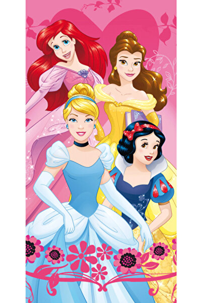 DİSNEY PRİNCESS Prințesele Disney Heart prosop de baie, prosop de plajă 70x140cm