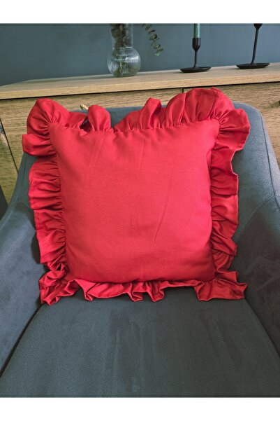 Angels' Collection Ruffled Throw Pillow Cover Has Liquid Repellent Property