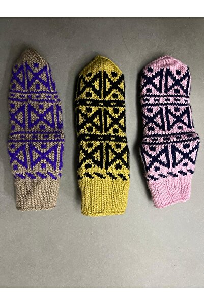 MESKSTORE Ručno pletene kratke čarape, mekane i tople vunene čarape 37