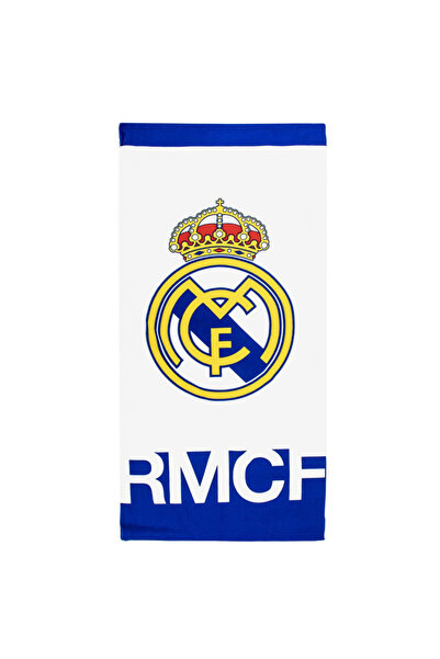 Real Madrid White prosop de plajă 70x140cm (Uscare rapidă)