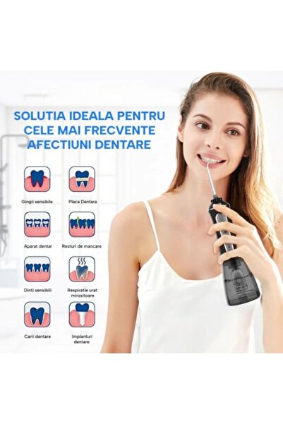 h2ofloss Professional Oral Irrigator for Mouthwash H2ofloss® Premium, 10 nozzles included, 2500 mAh battery