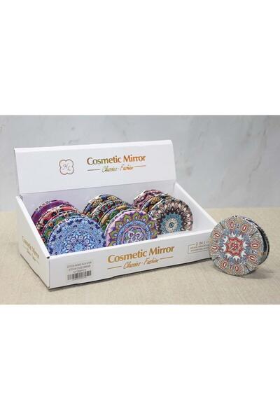 ahsun مرآة يد مستديرة رفيعة من الحجر