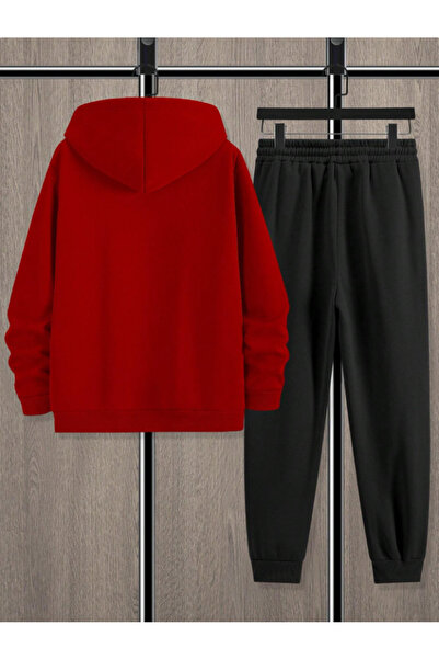 Framgan UNİSEX ERKEK/KADIN LOS ANGELES BASKILI Kapüşonlu Sweat Eşofman Takımı