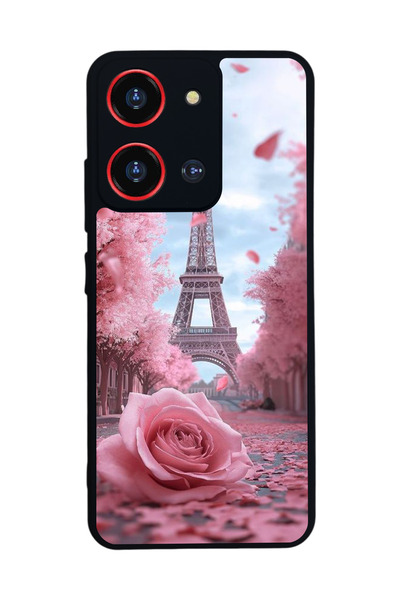 Reeder S19 Max Pro S 108 Mp Compatible Printed, Matte Black, Soft Silicone, Protective, Shock Absorbing Cover, Case