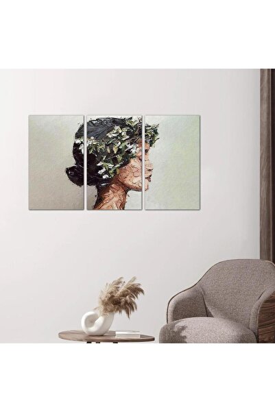 Generic لوحه جداريه رسمة فنية لإمرأة - ٢٤٥٧٤ - مقسمه ثلاثة قطع
