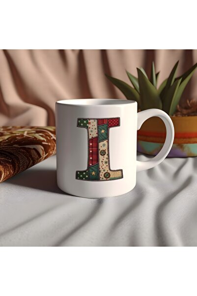 Beramussa كوب بتصميم حرف I بطابع السنة الجديدة - تصميم بتأثيرات مميزة لمفهوم ...