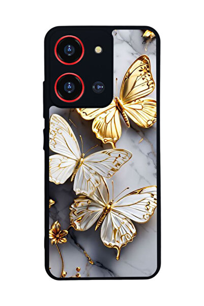 Reeder S19 Max Pro S 108 Mp Compatible Printed, Matte Black, Soft Silicone, Protective, Shock Absorbing Cover, Case