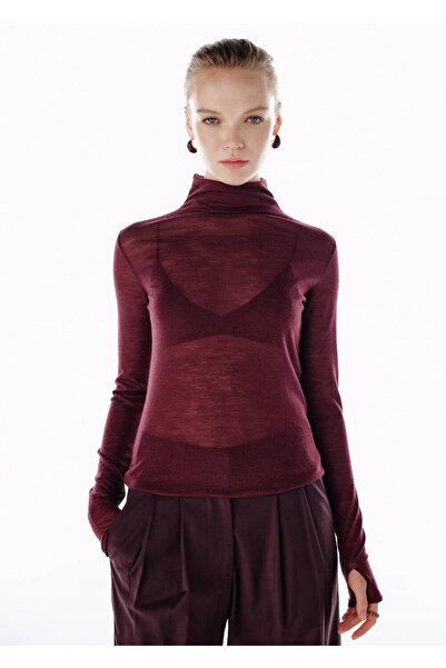 Knitss Vişne Ultrafıne Merino Yün Karışımlı Triko
